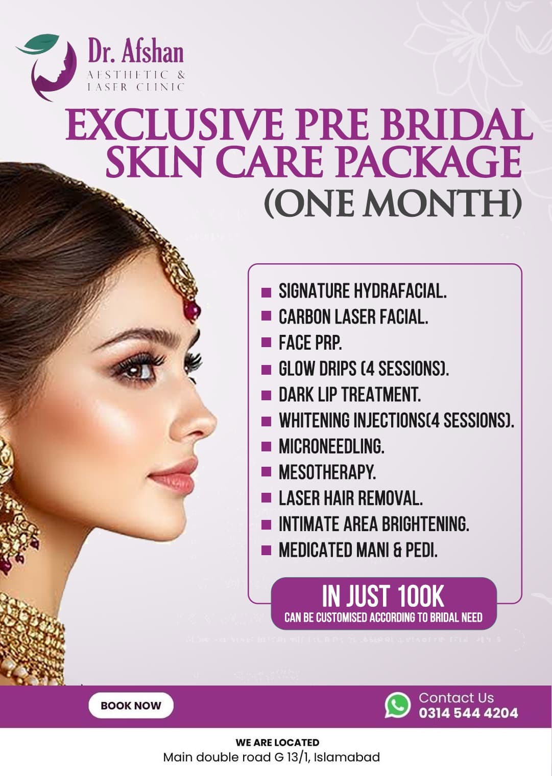 Pre-Bridal Skin Care Package